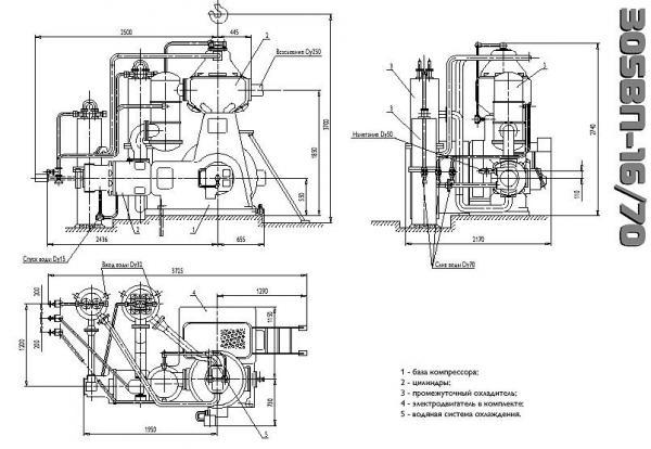 Компрессор 305 ВП-30/8, запчасти к компрессор 305 ВП-30/8